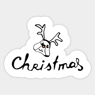 Christmas deer Sticker